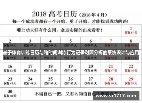 基于体育训练日历与跨时间训练行为记录对照分析的系统设计与应用